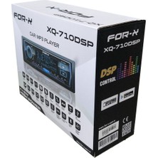 For-x Bluetooth Xq 710DSP Profesyonel Tesisat Teyibi 3 Anfi Çıkışlı 4*60W Uyumlu 4X60 Watt 2 Yıl