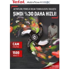 Tefal Dilimleyici ve Rende 4 Bıçaklı Powelix 1500W Güç 1,5 Litre Cam Hazneli Blender & Mutfak Robotu