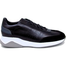 Trust Shoes Bağcıklı Siyah Erkek Deri Spor Ayakkabı