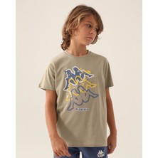 Kappa Logo Coleman Erkek Çocuk Bej Regular Fit Tişört