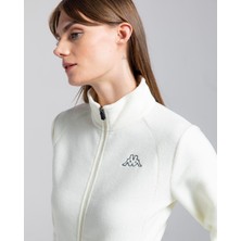 Kappa Logo Vavaux 2 Slim  Kadın Beyaz Slim Fit Polar