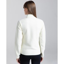 Kappa Logo Vavaux 2 Slim  Kadın Beyaz Slim Fit Polar