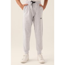 Kappa Authentic Clay Erkek Çocuk Gri Regular Fit Eşofman Altı