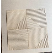 Renkli Duvarlar Dekoratif Ahşap Boyanabilir Ham Mdf Duvar Paneli Modern Hazeran Model Ofis Salon 1 Adet 50CM x 50CM