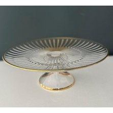 Decorium M06452-AB Servis Tabağı Ayaklı 26 cm Accademia Altın
