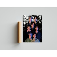 512 Art Design Bts K-Pop Duvar Poster 30 x 42 Çerçevesiz