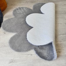 Trivago Halı Yıkanabilir Yumuşak Peluş Post Papatya Çocuk Odası Oturma Odası Salon Mutfak Halısı