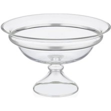 Decorium M06468-AB Meyvelik Ayaklı 30 cm Dalıa Platin