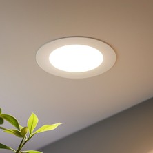 Maxled MX-1008N - 15W 4000K Ilık Beyaz | Beyaz Kasa Sıva Altı Yuvarlak LED Panel