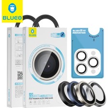 BLUEO iPhone 15 Pro Max / 15 Pro Yansıma Önleyici 99 Anti-Reflective Titanyum Beyaz Pvd Lens Koruyucu