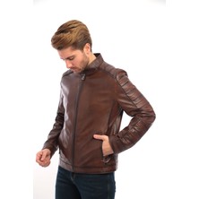 Sare Mod Deri Siyah Erkek Biker Derimont