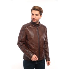 Sare Mod Deri Siyah Erkek Biker Derimont