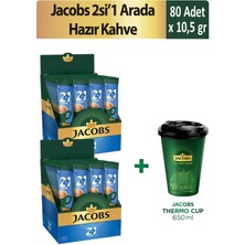 Jacobs 2'si 1 Arada Hazır Kahve 40'lı x 2 Adet + Thermo Cup 650 ml