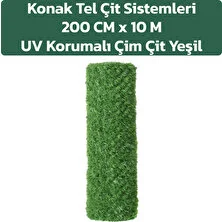 KONAK TEL ÇİT SİSTEMLERİ 200 CM X 10 METRE ÇİM ÇİT