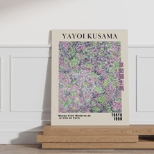 Pegziz Salon Duvar Dekorasyonu Sanatsal Tablo Yayoi Kusama Kanvas Tablo Oda Duvar Dekor