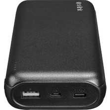 S-Link G205 20000MAH Micro+Type-C+Usb PD20W+QC3.0 18W Siyah Taşınabilir Pil Şarj Cihazı Powerbank