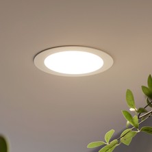 Maxled MX-1010N - 18W 4000K Ilık Beyaz | Beyaz Kasa Sıva Altı Yuvarlak LED Panel