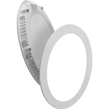 Maxled MX-1010N - 18W 4000K Ilık Beyaz | Beyaz Kasa Sıva Altı Yuvarlak LED Panel