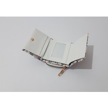 Renkli Çiçekler Çocuk Cüzdan 11X8 cm Desenli Çocuk Cüzdanı
