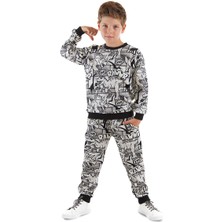 Mushi Çizgi Dino Erkek Çocuk Eşofman Takım