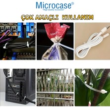 Microcase Plastik Kablo Bağı Cırt Kelepçe 3.6 x 100MM Şeffaf 100 ADET-AL4480