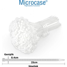 Microcase Plastik Kablo Bağı Cırt Kelepçe 3.6 x 250MM Şeffaf 100 ADET-AL4481