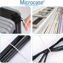 Microcase Plastik Kablo Bağı Cırt Kelepçe 3.6 x 250MM Şeffaf 100 ADET-AL4481