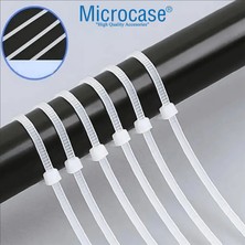 Microcase Plastik Kablo Bağı Cırt Kelepçe 3.6 x 300MM Şeffaf 100 ADET-AL4482