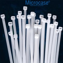 Microcase Plastik Kablo Bağı Cırt Kelepçe 3.6 x 250MM Şeffaf 25 ADET-AL4484