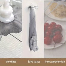 Synope 1 Adet Ev Tipi Mutfak Toz Geçirmez Yemek Yiyecek Kapağı Filesi Şemsiye Sineklik