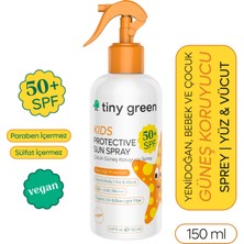 Tiny Green Bebek & Çocuk Güneş Spreyi Spf 50+ Yüz & Vücut Için 150 ml