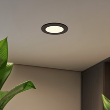 Maxled MX-1018G - 6W 3000K Gün Işığı | Siyah Kasa Sıva Altı Yuvarlak LED Panel