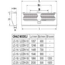 OAC Lc-14 Hava Perdesi Isıtıcısız 120-160 cm 200 W