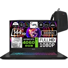 Msı Katana 17 Intel Core I7 13620H 16GB 2tb SSD RTX4060 8gb Windows 11 Pro 17.3" Fhd 144Hz Taşınabilir Bilgisayar B13VFK1037XTRWP03 + Zetta Çanta