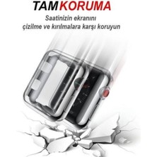 Gate Apple Uyumlu Apple Watch 40 mm Uyumlu Şeffaf Silikon Kılıf 40MM Watch Tam Koruma Koruyucu Belirtilm