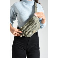 571 Collections Çanta Çok Cepli Bel Çantası Vizon (Model: 571-7F)