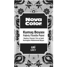 Nova Color Toz Kumaş Boyası Gri 12 gr NC-908