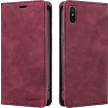 Mellow Shop Iphone Xs Max Folio Cüzdan Manyetik Pu Deri Koruyucu Kılıf (Yurt Dışından)