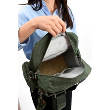 571 Collections Ultra Hafif Su Geçirmez Çok Cepli Omuz Çantası Yeşil (Model: 571-5E)