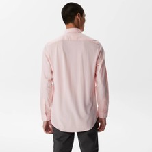 Nikke Lacoste Erkek Slim Fit Düğmeli Yaka Pembe Gömlek