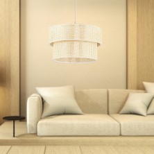 Art&Gift Rakkas Otantik Hasır Kaplama Pasta Sarkıt Yatak Odası Avize Salon Avize Yemek Odası