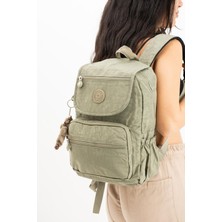 571 Collections Çanta Ultra Hafif Orta Boy Sırt Çantası Çok Cepli Vizon (Model: 571-4A)