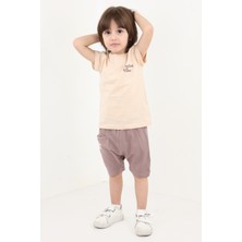 Toontoy Club Toontoy Erkek Bebek Baskılı Şortlu Takım