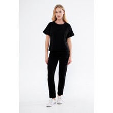 CMZ Collection Kadın Slim Fit Yüksek Bel Ince Günlük Yeni Sezon Eşofman Takımı