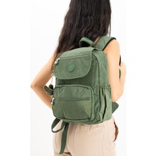 571 Collections Çanta Ultra Hafif Orta Boy Sırt Çantası Çok Cepli Unisex Yeşil (Model: 571-4A)