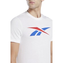 Reebok Gs Vector Tee Beyaz Erkek Kısa Kol T-Shirt