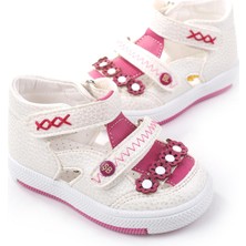 Şirin Bebe 2223-28 Ortopedik Kız Bebek Ilk Adım Ayakkabı Sandalet