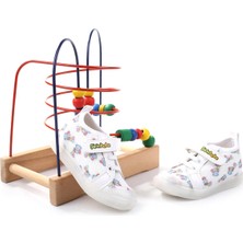 Şirin Bebe 3815 Ortopedik Taban Kız Çocuk Yazlık Keten Ayakkabı