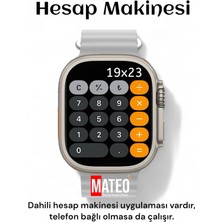 Mateo 200-300 Mah Akıllı Saat Watch Ultra 45MM ve Bluetooth Kablosuz Kulaklık Android Ios Uyumlu 2 In 1 G