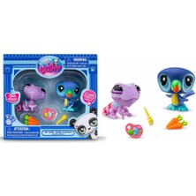 Sunman Littlest Pet Shop Minişler 2'li Figür Seti S1 S00005264 27&31 Bukalemun ve Kuş